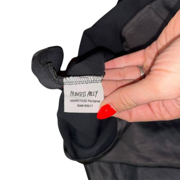 Princess Polly Satin Babydoll Little Black Dress Women’s 2 Bachelorette Party - Picture 7 of 11